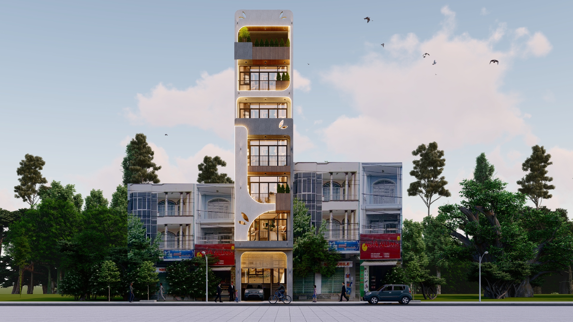 Nhà phố hiện đại DƯƠNG BÁ TRẠC, Q8