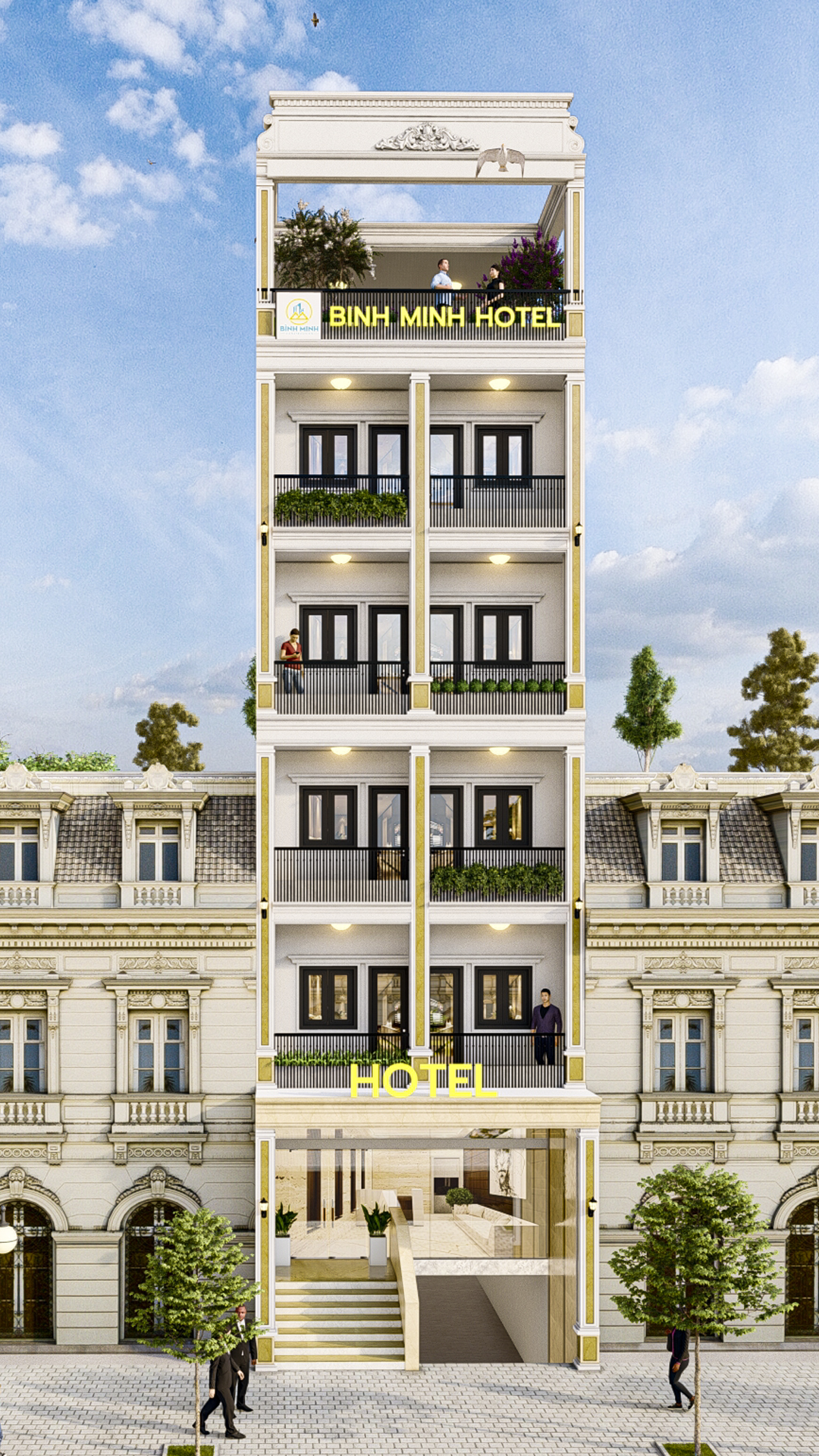 HOTEL 6X20 - 3D - TÂN CỔ ĐIỂN - 1