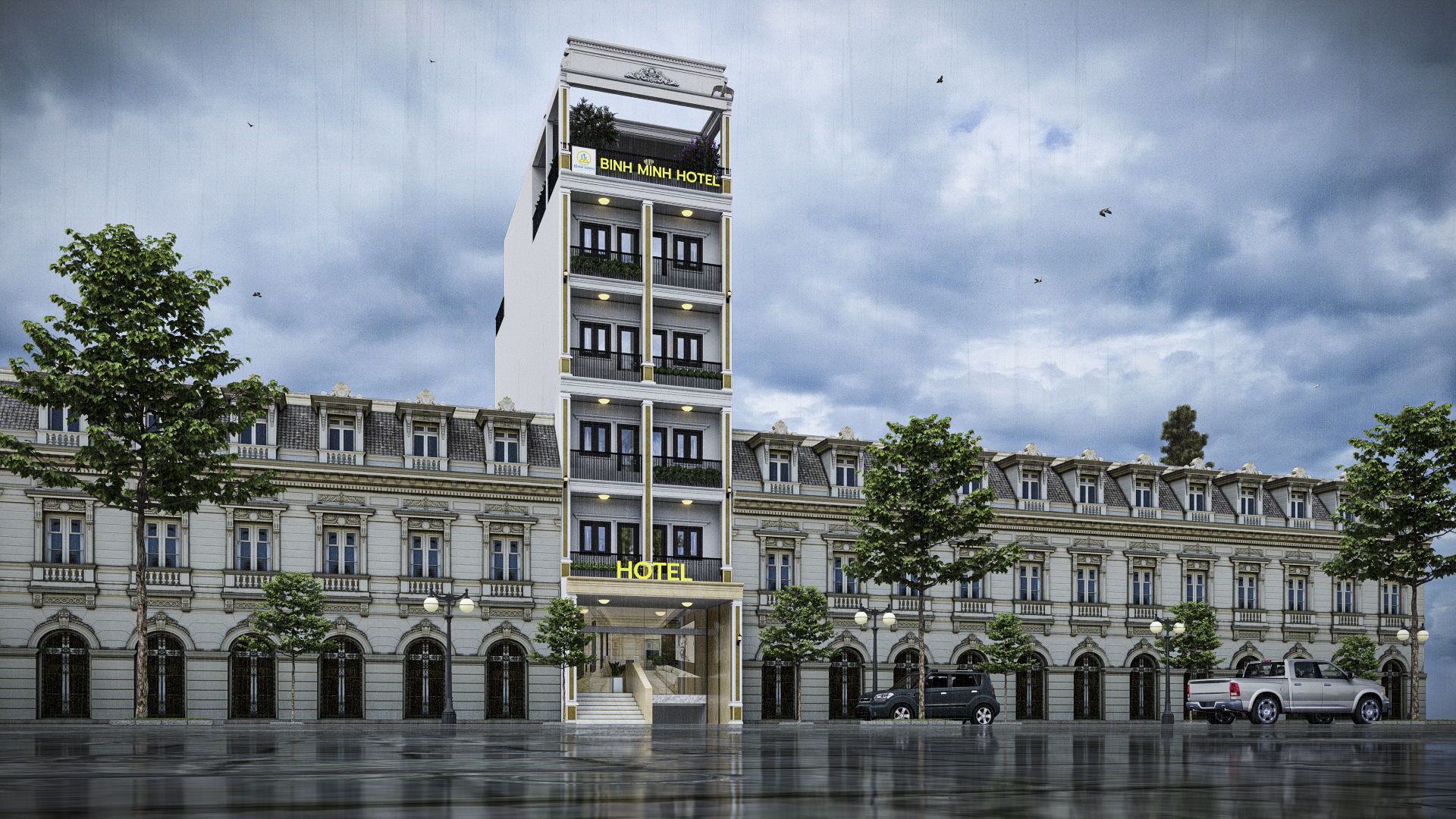 HOTEL 6X20 - 3D - TÂN CỔ ĐIỂN - 10