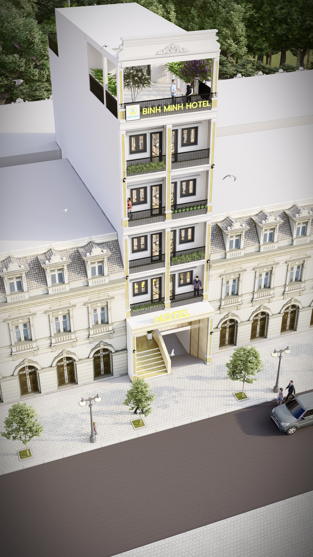 HOTEL 6X20 - 3D - TÂN CỔ ĐIỂN - 3