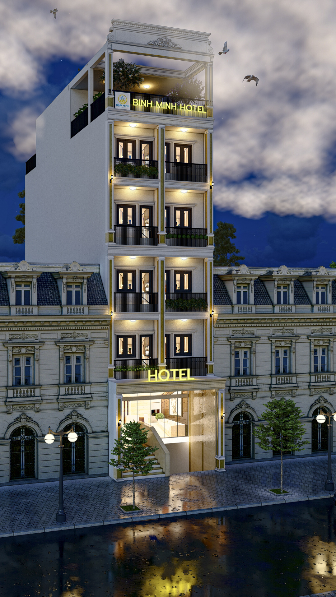 HOTEL 6X20 - 3D - TÂN CỔ ĐIỂN - 5